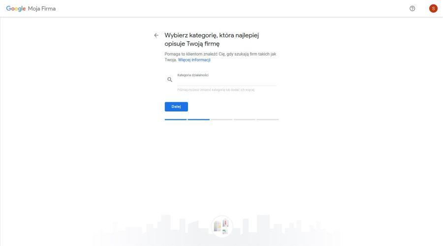 Wybór kategorii firmy