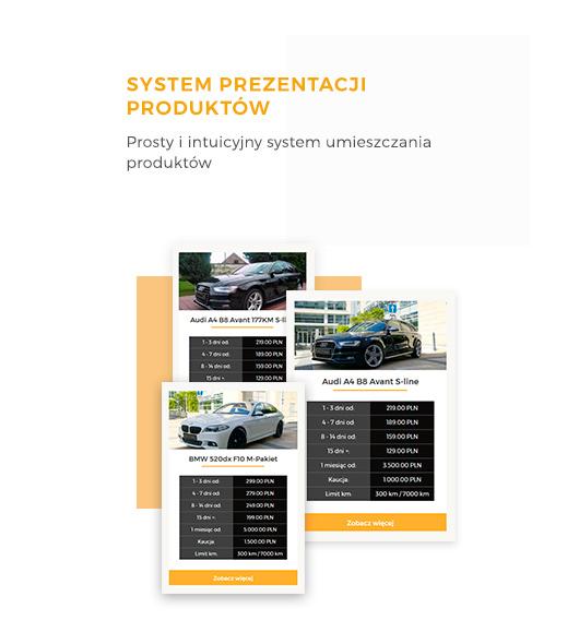 System prezentacji oferty wypożyczalni na stronie internetowej